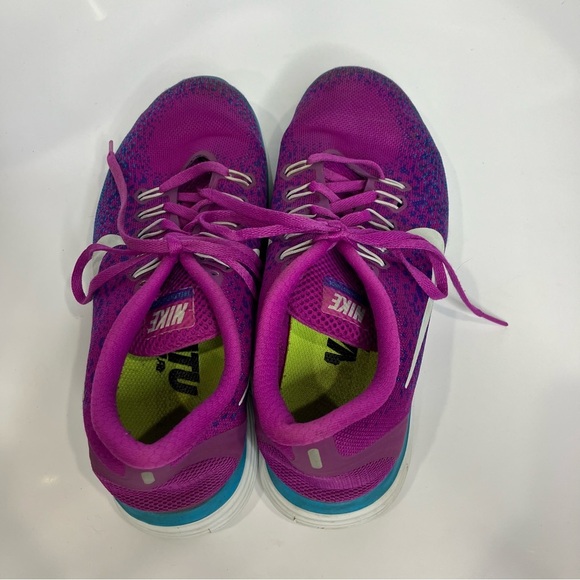 Nike free run sneakers purple blue white womens size 9.5 - Picture 6 of 9